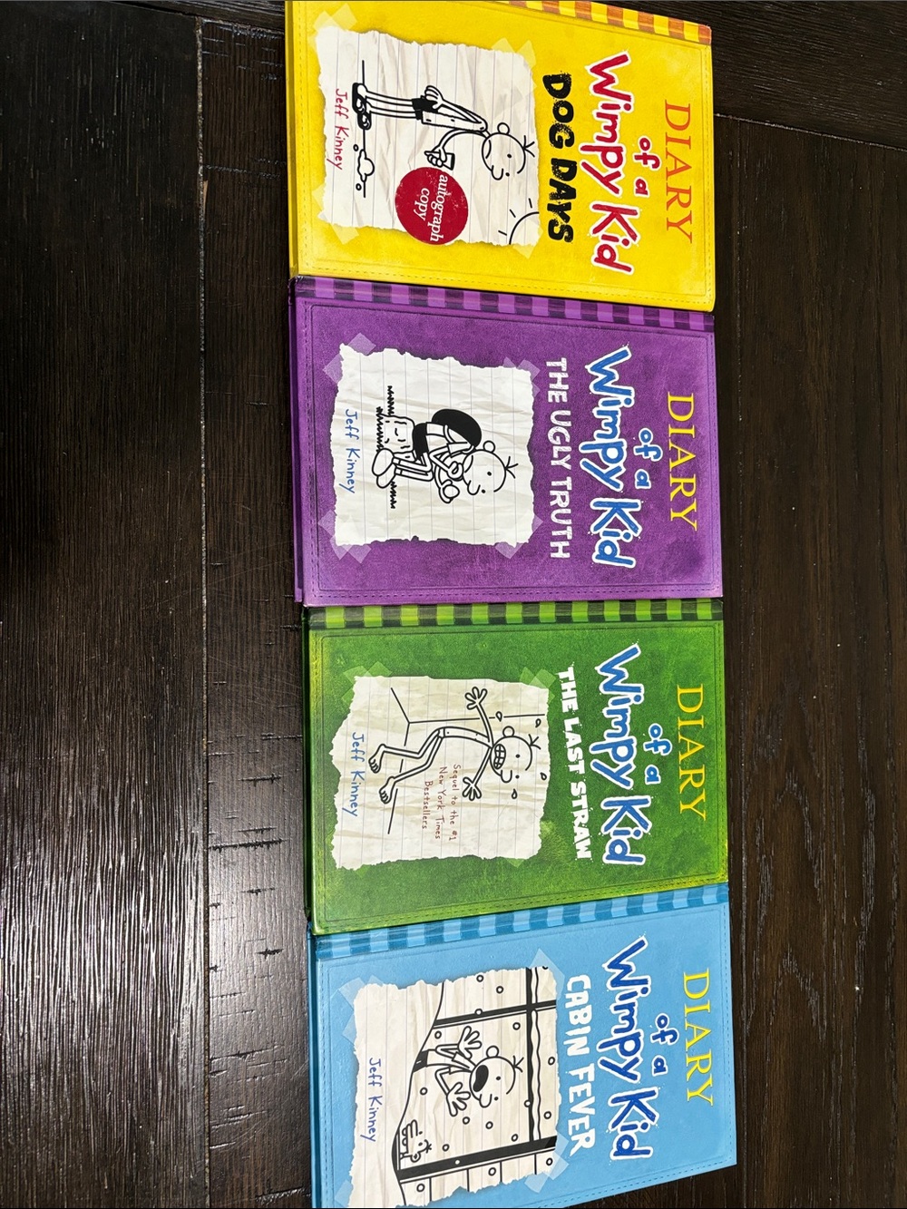 Diary of a Wimpy Kid 4-Book Set - Yellow, Purple, Green, Blue